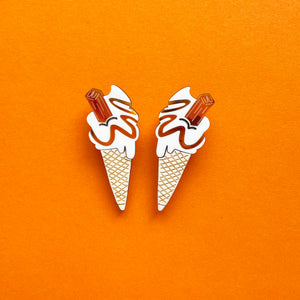 99 Flake Statement Stud Earrings