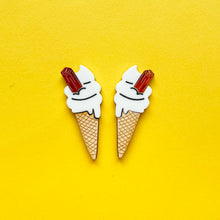 Load image into Gallery viewer, 99 Flake Statement Stud Earrings