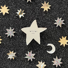 Load image into Gallery viewer, Grumpy Star Brooch