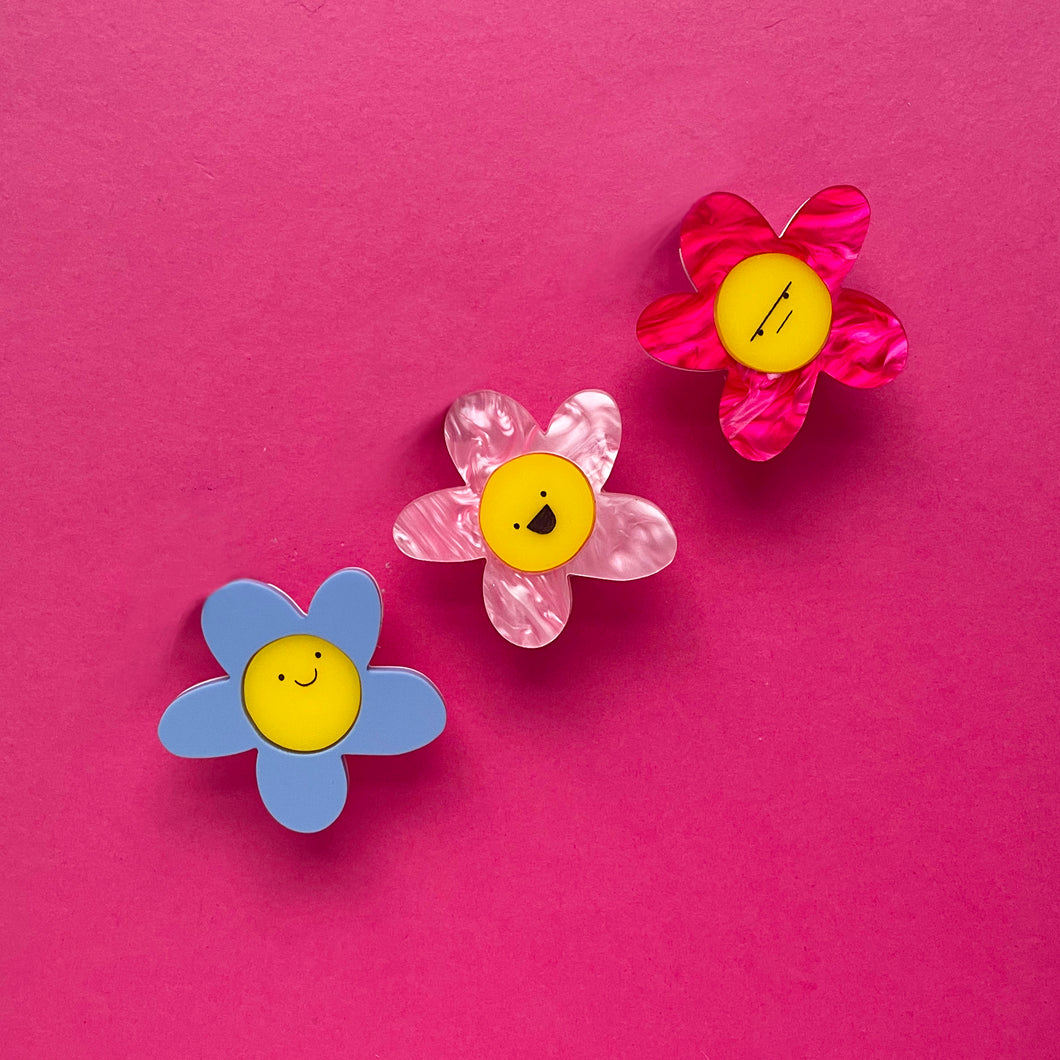 Spring Blossom Daisy Brooches