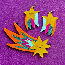 Load image into Gallery viewer, Grumpy Shooting Star Statement Earrings