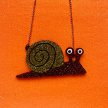 Load image into Gallery viewer, The Goth Snail Necklace