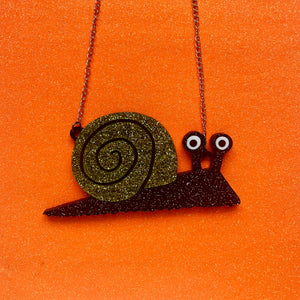 The Goth Snail Necklace