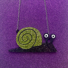 Load image into Gallery viewer, The Goth Snail Necklace