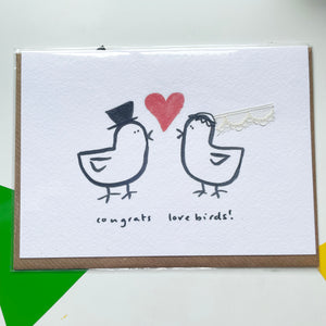 Love Birds Blank card