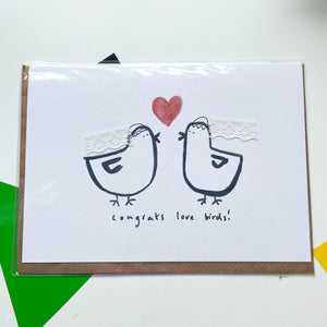 Love Birds Blank card