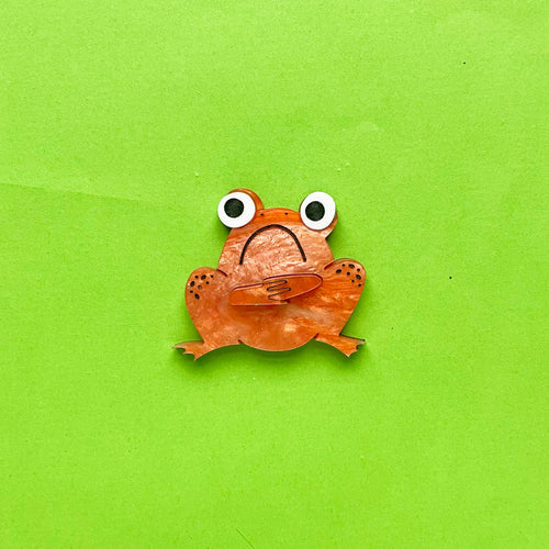 Disgruntled Toad Brooch - PRE-ORDER