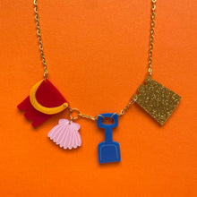 Load image into Gallery viewer, Sandcastle Charm Necklace