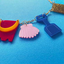 Load image into Gallery viewer, Sandcastle Charm Necklace