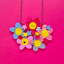 Load image into Gallery viewer, Spring Blossom Daisy Bouquet - statement necklace