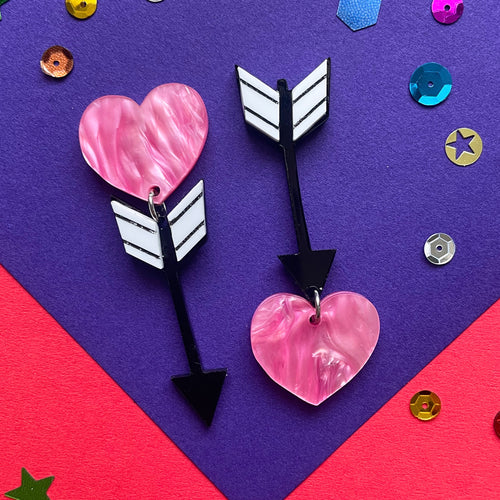 Cupid's Arrow - earrings - DISCOUNTED